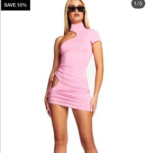 I.AM.GIA Pink One Shoulder Dress